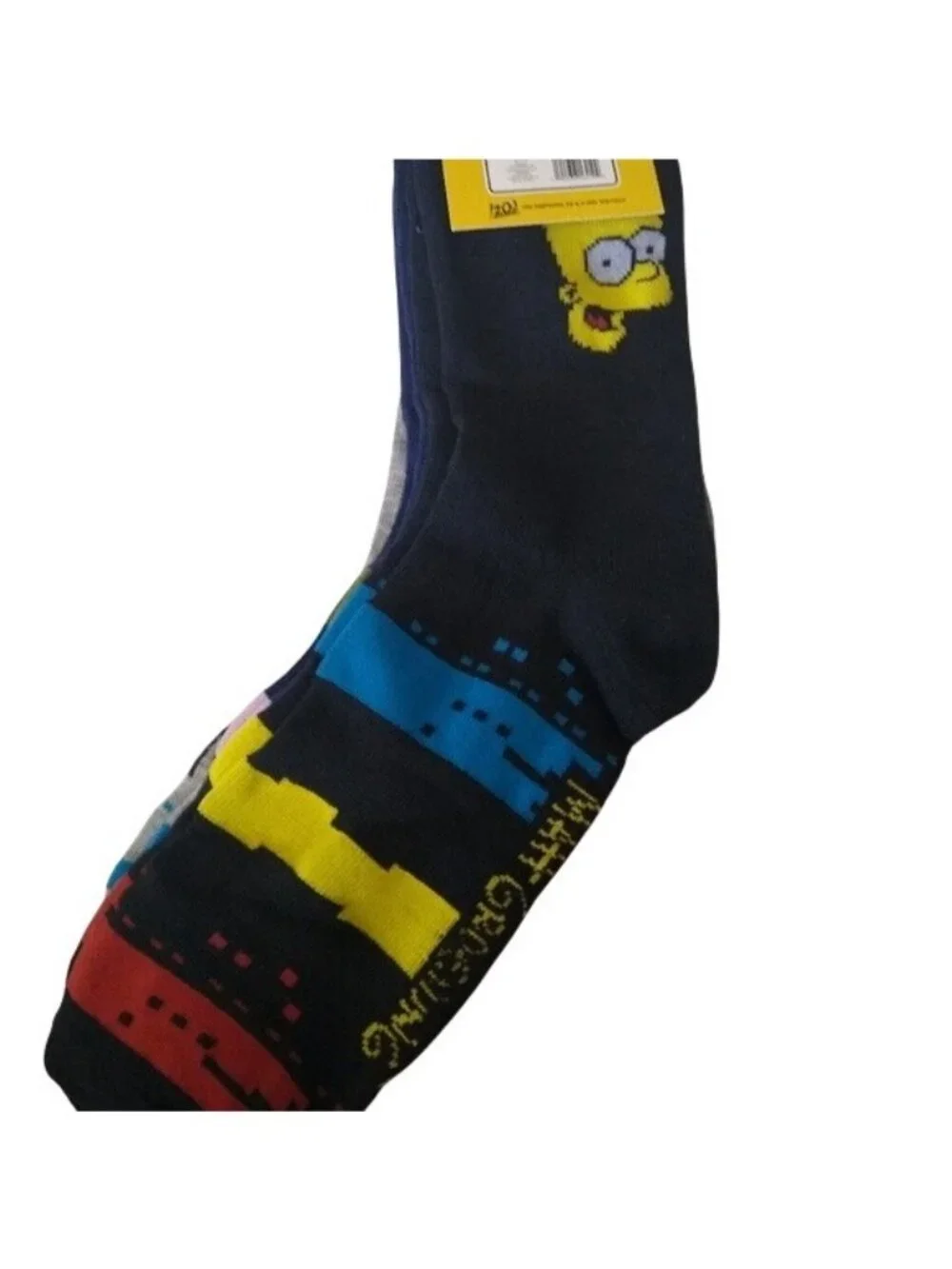 Men's Simpsons Socks, 3 pair: Homer, Bart, Flanders. sized 6-12